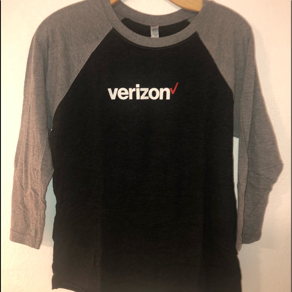Verizon team baseball tee style shirt